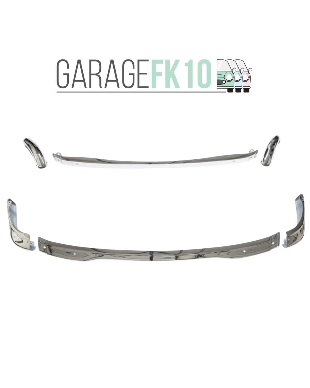 Nissan Figaro stainless steel bumper set and fitting kit